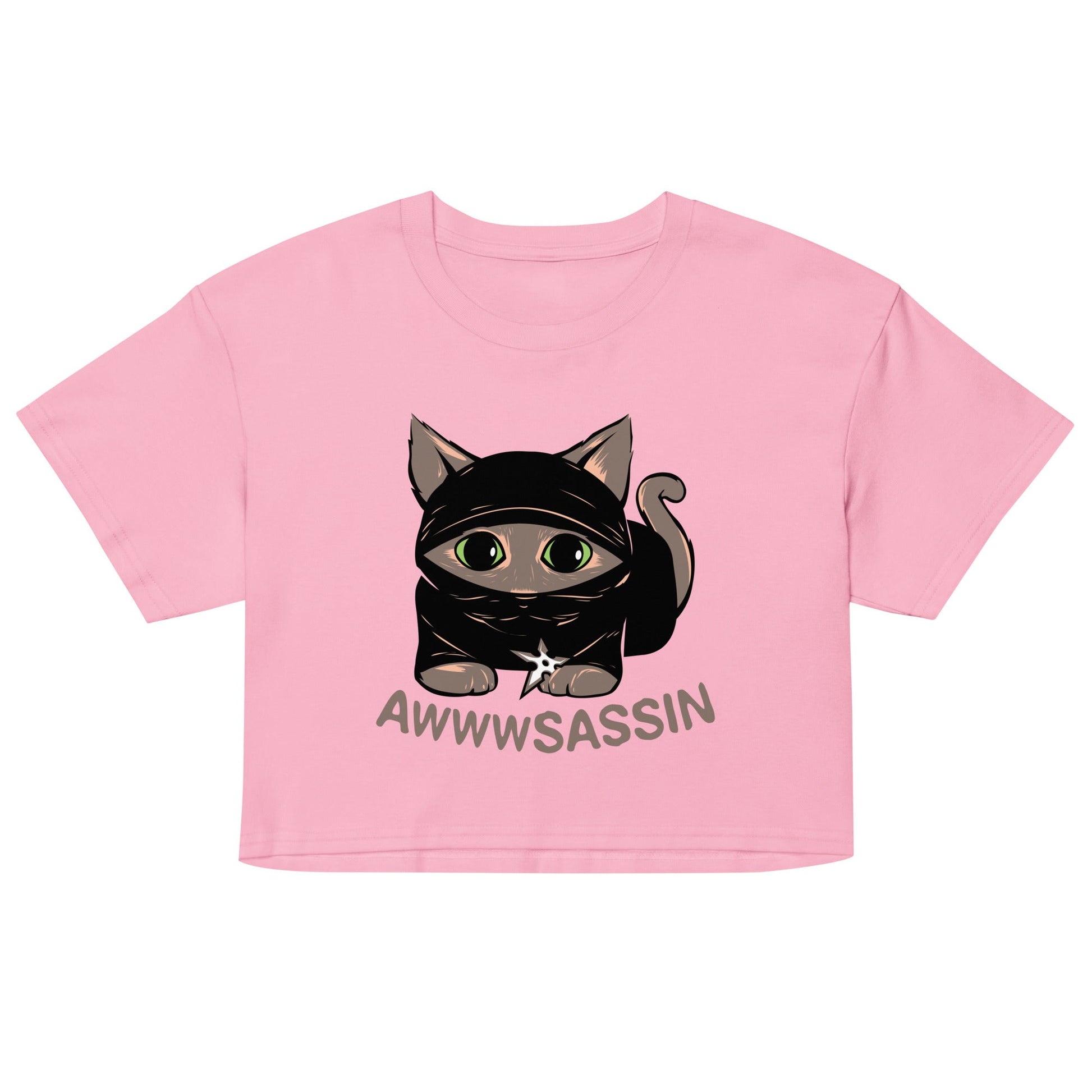 Awwwsassin Women's Crop Tee