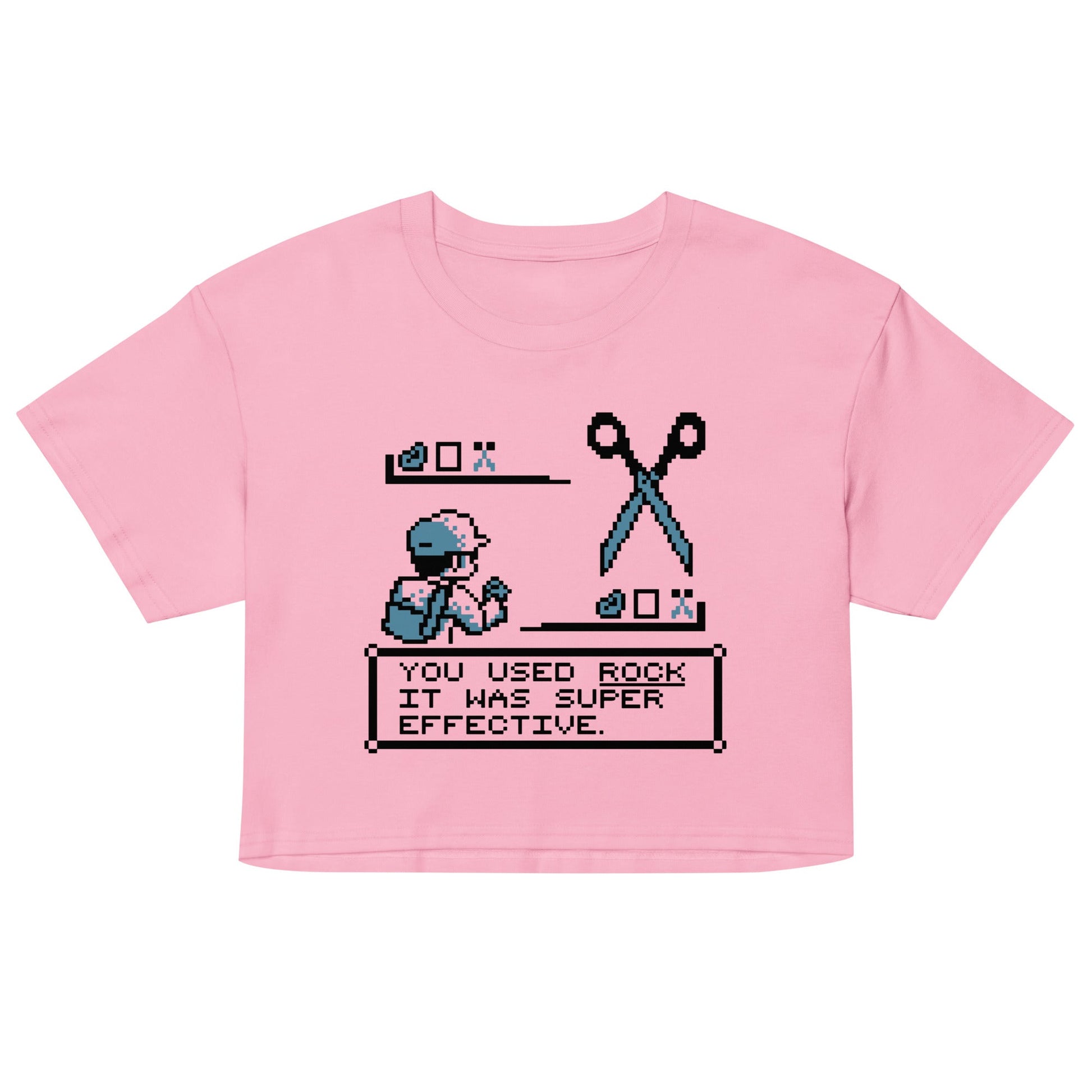 Rock Paper Scissors Battle Women's Crop Tee