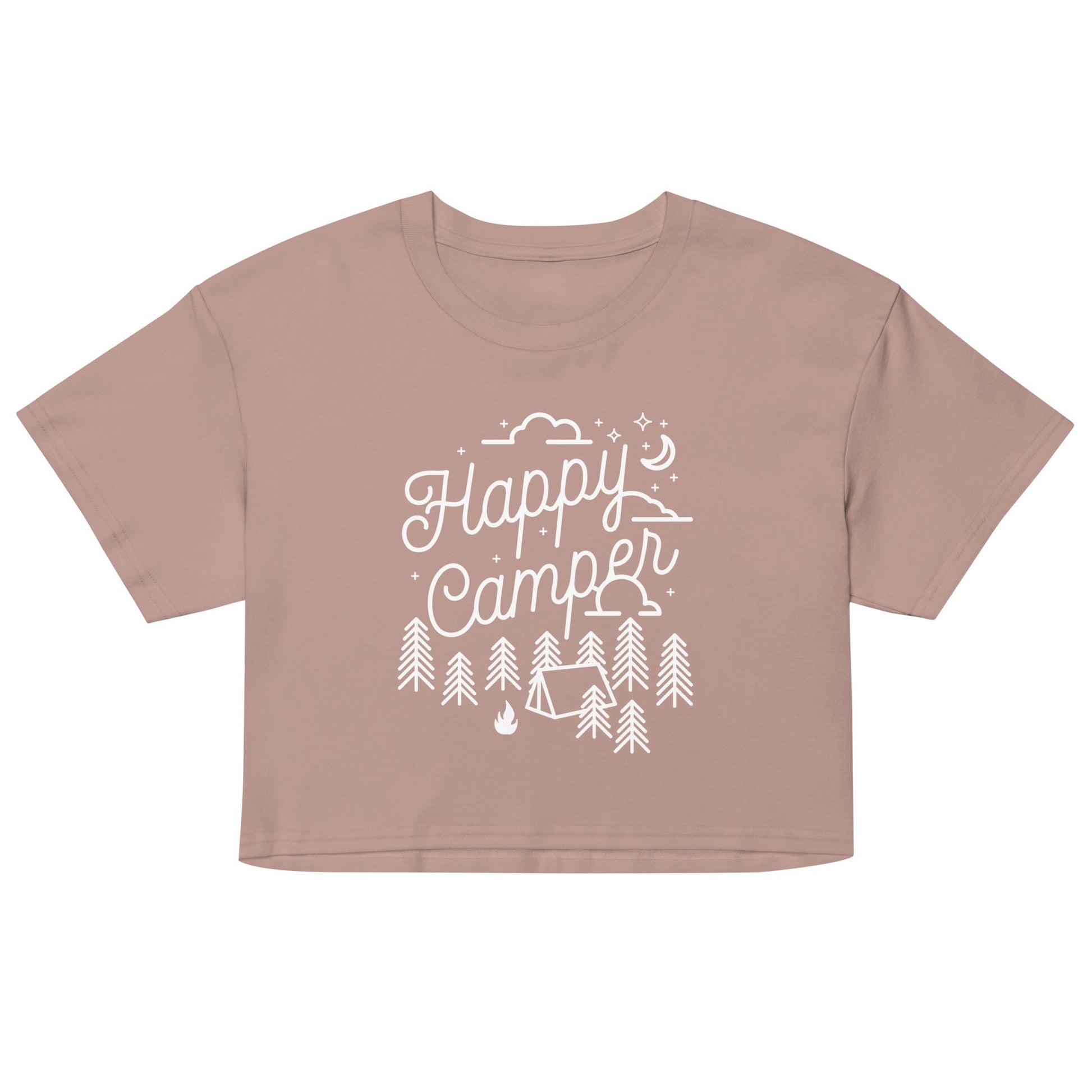 Happy Camper Women's Crop Tee