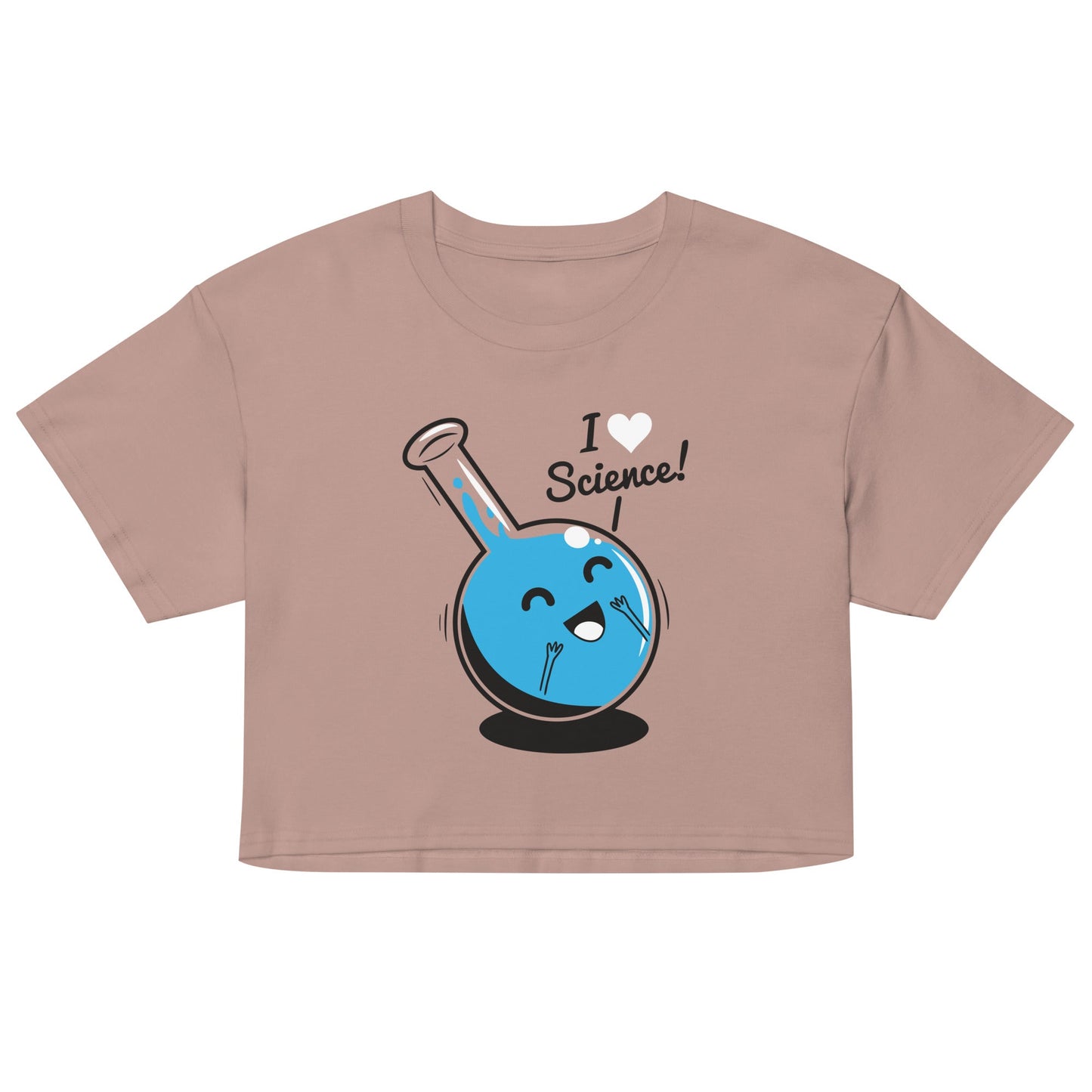 I Heart Science Women's Crop Tee
