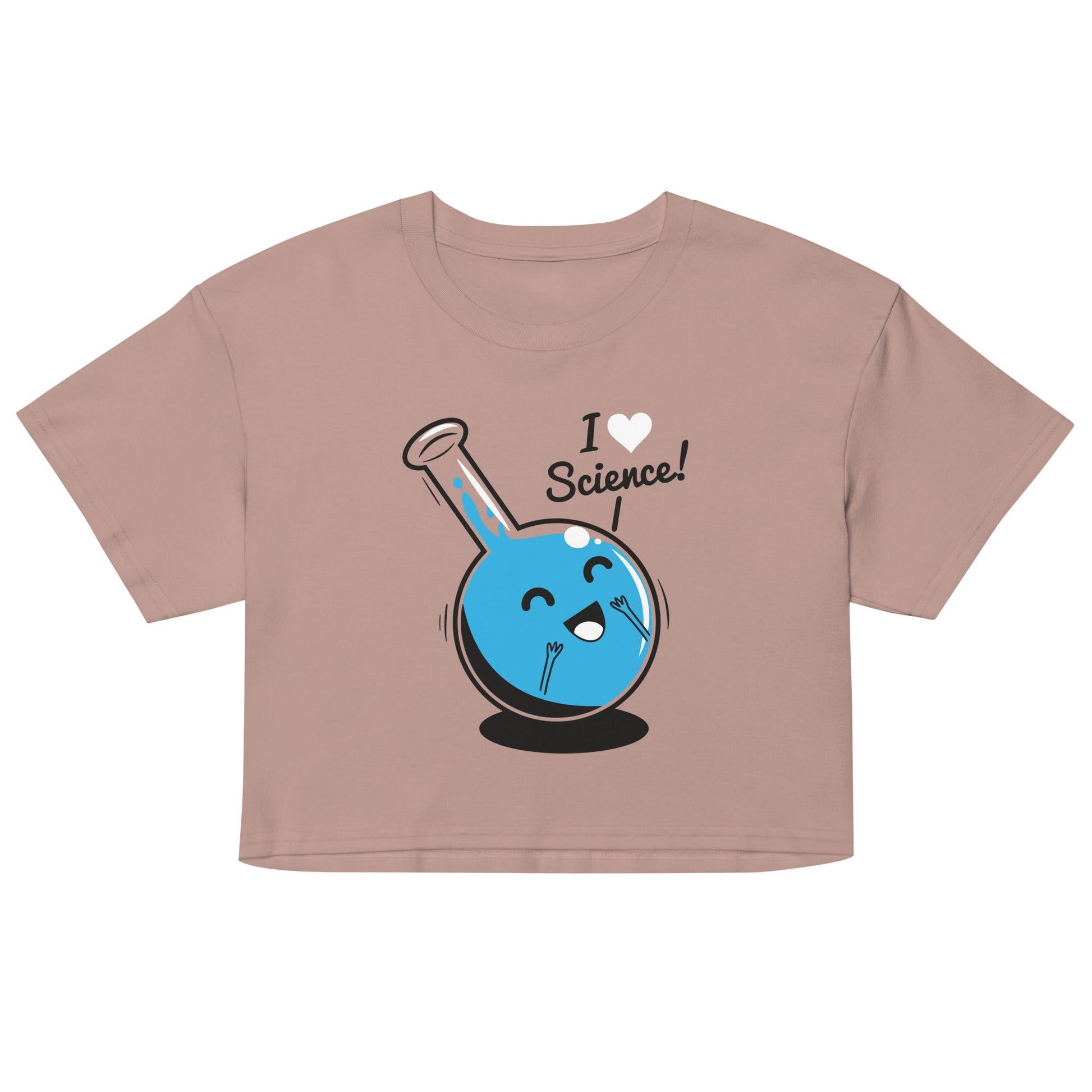 I Heart Science Women's Crop Tee