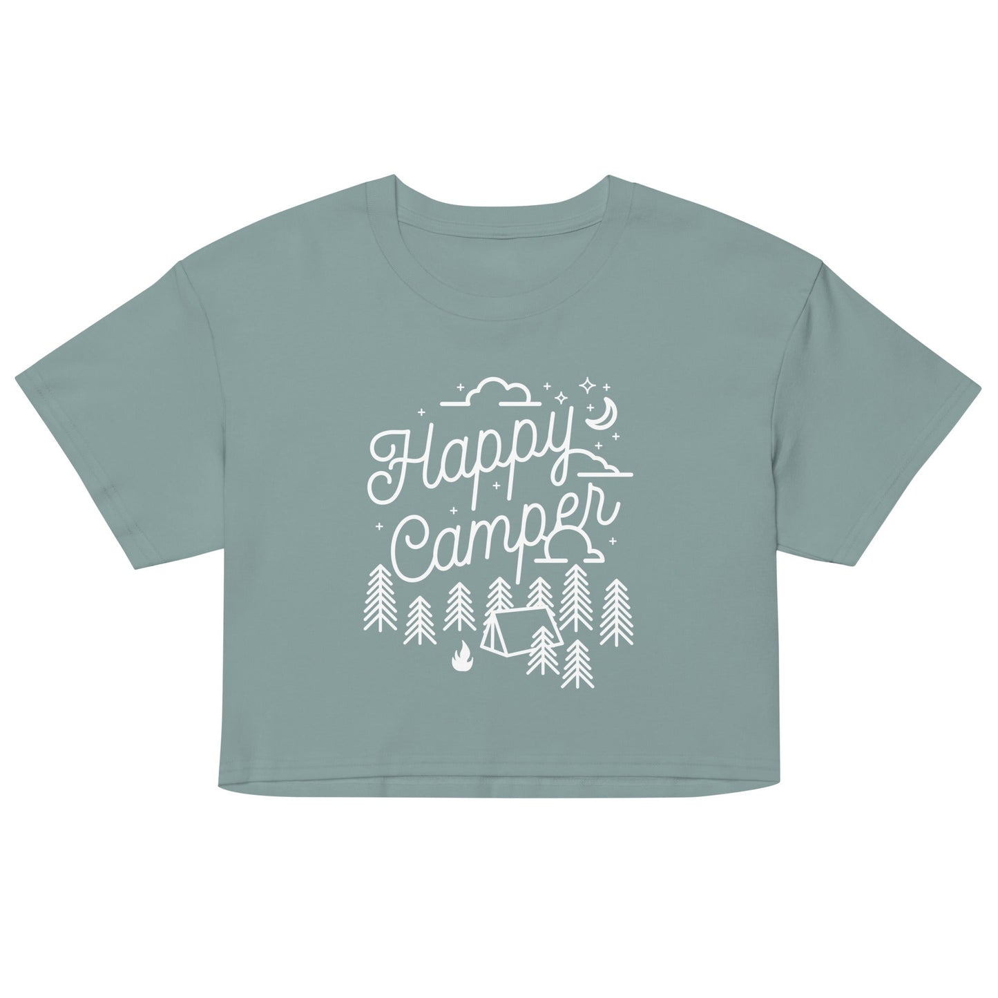 Happy Camper Women's Crop Tee
