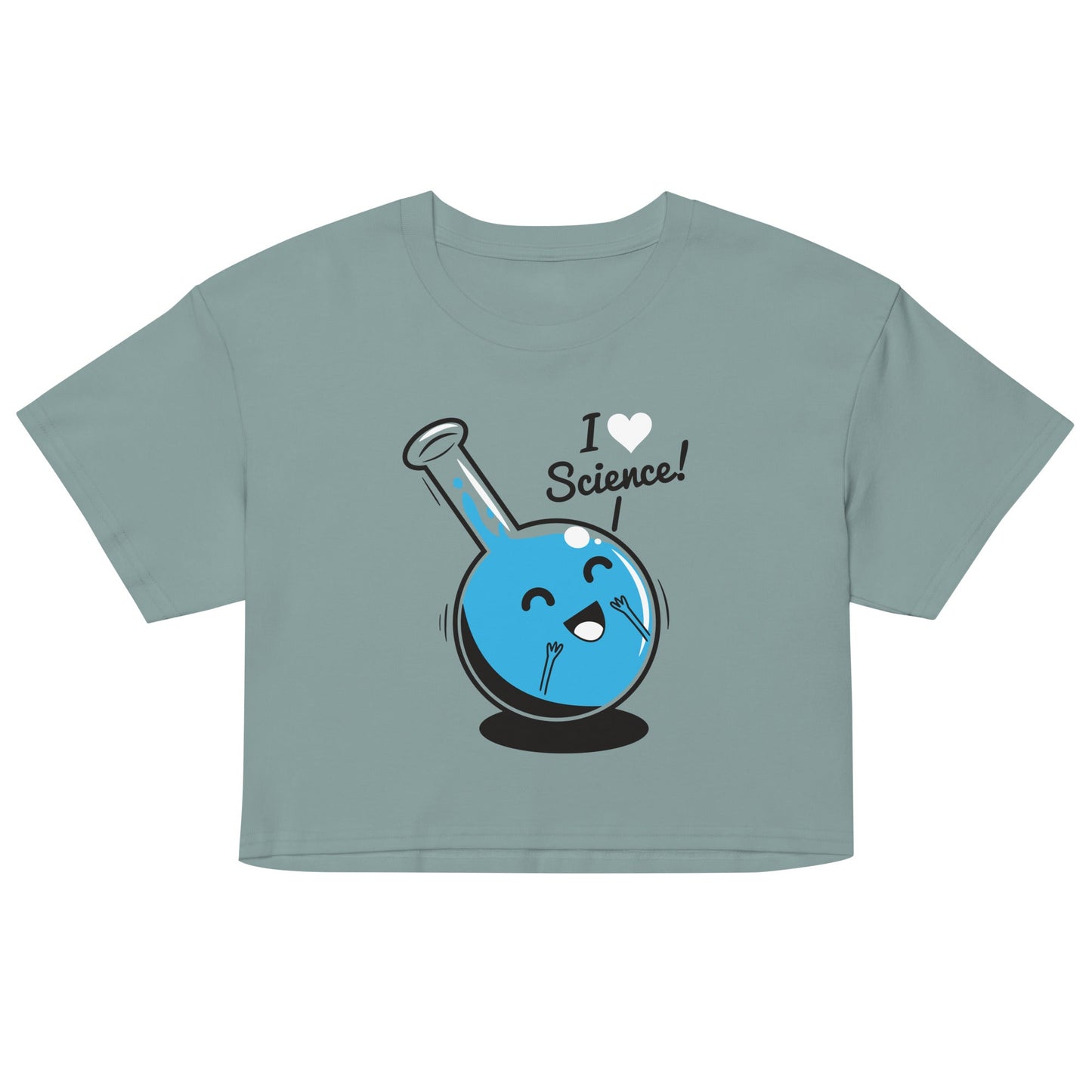 I Heart Science Women's Crop Tee