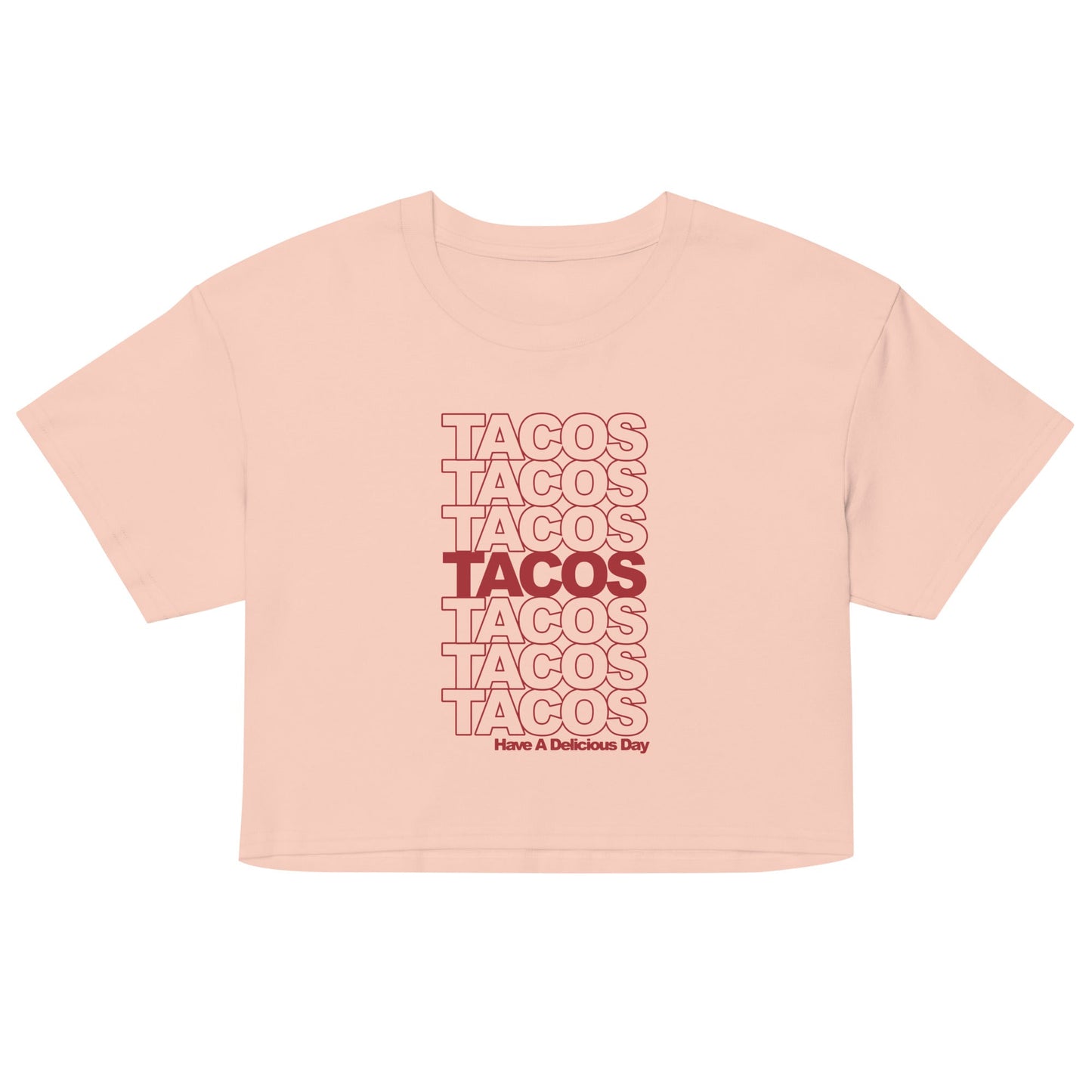 Tacos Tacos Tacos Women's Crop Tee