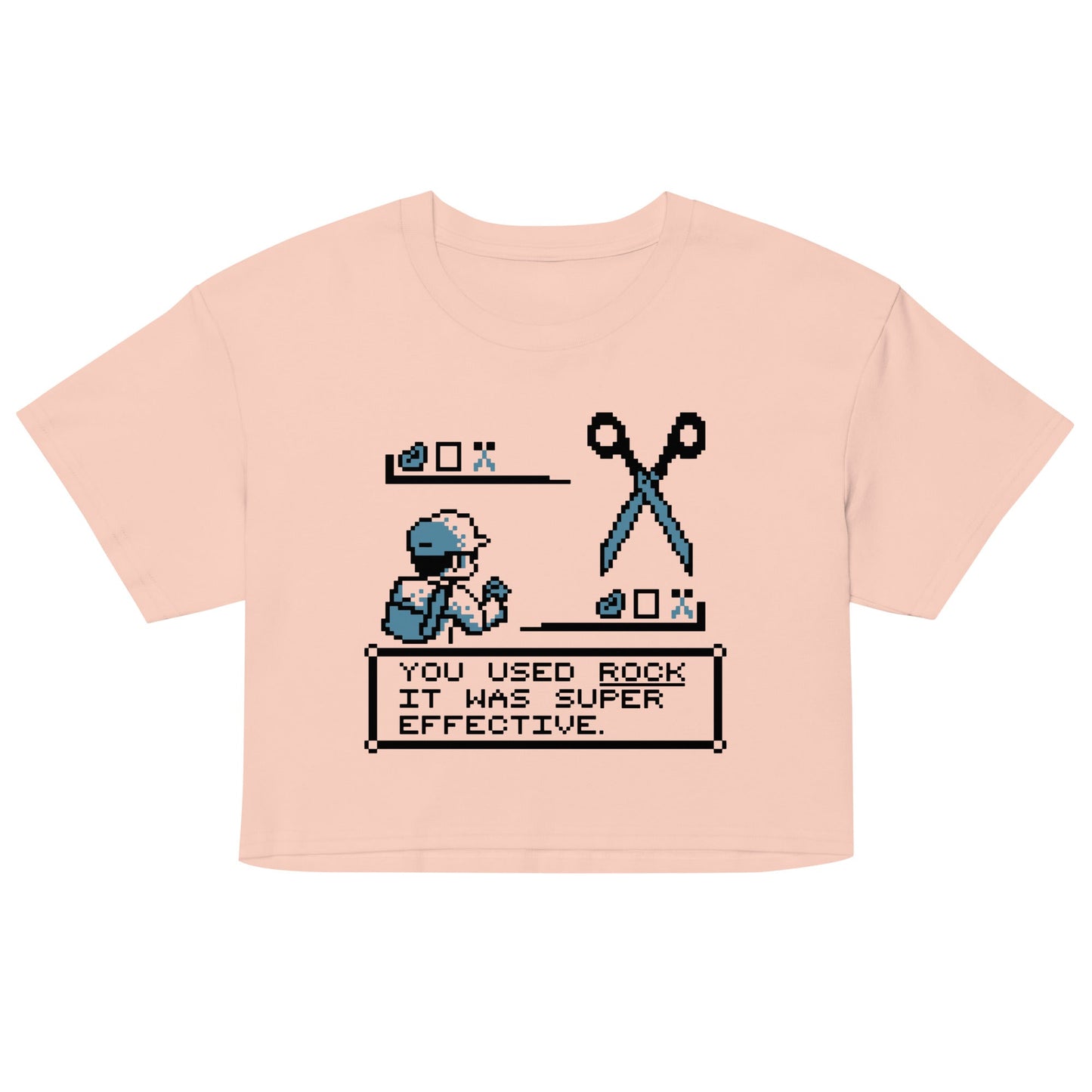 Rock Paper Scissors Battle Women's Crop Tee