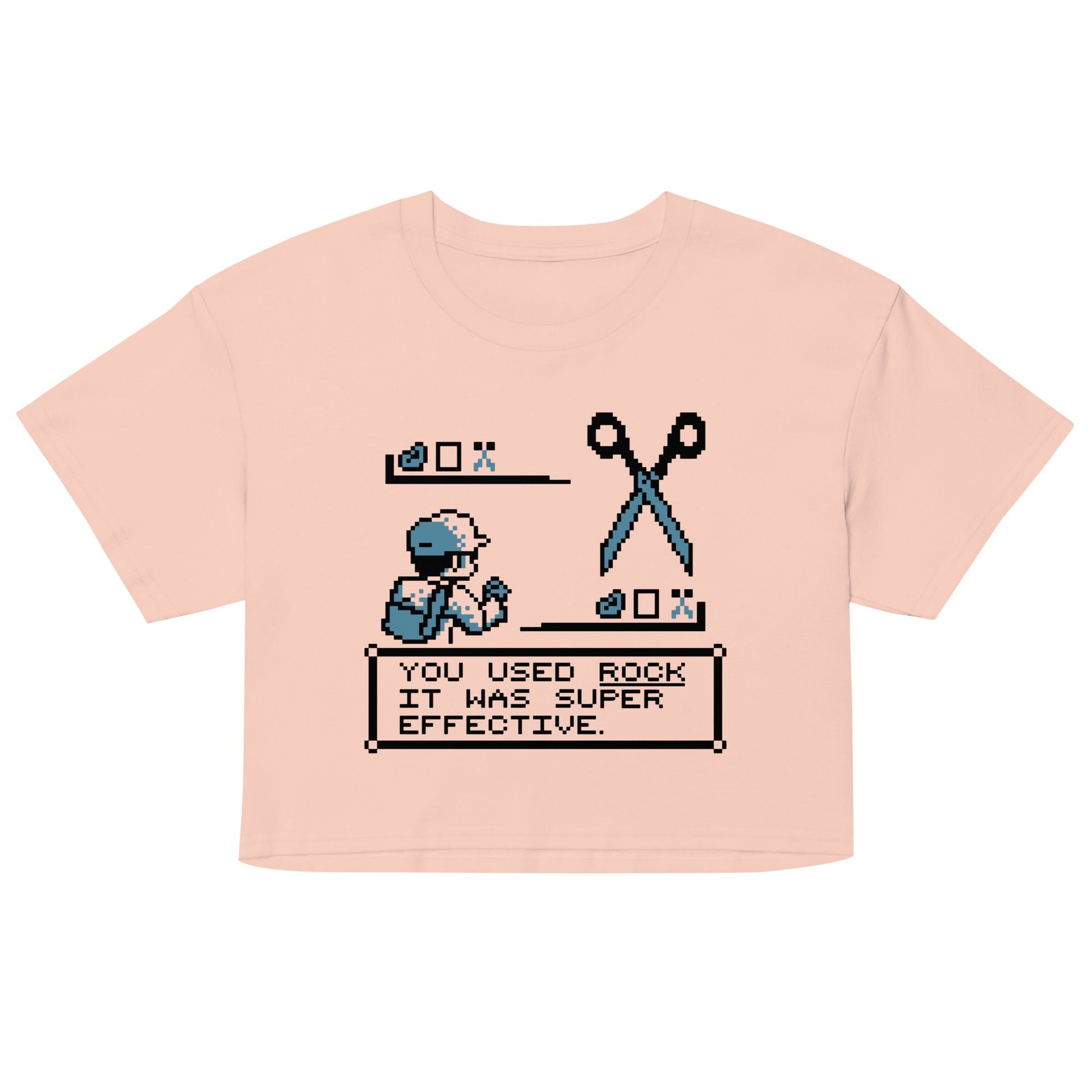 Rock Paper Scissors Battle Women's Crop Tee