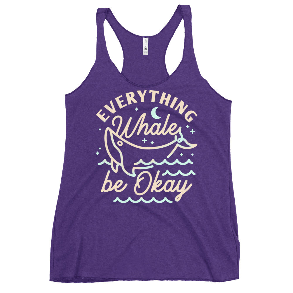 Everything Whale Be Okay Women's Racerback Tank
