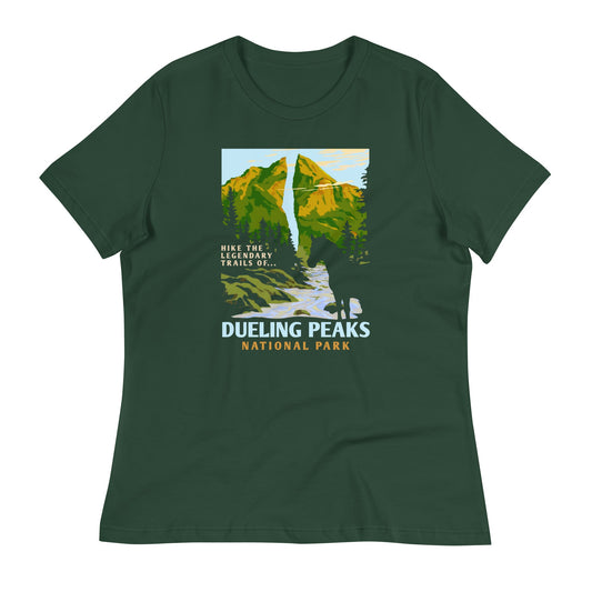Dueling Peaks National Park Women's Signature Tee