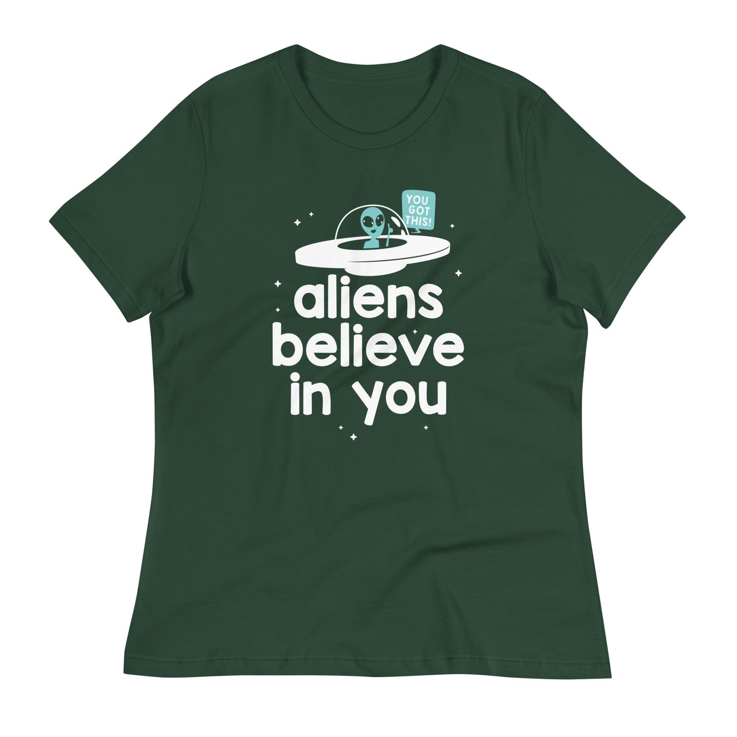 Aliens Believe In You Women's Signature Tee
