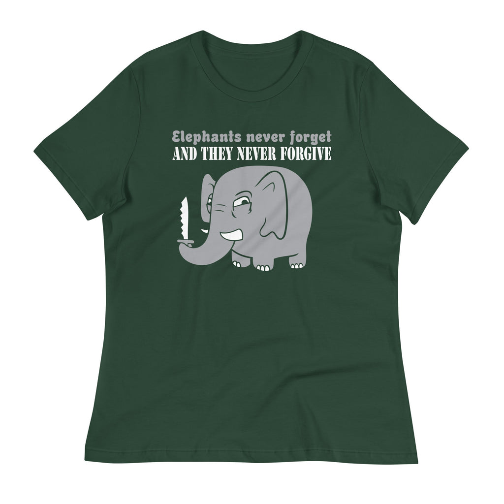 Elephants Never Forgive Women's Signature Tee