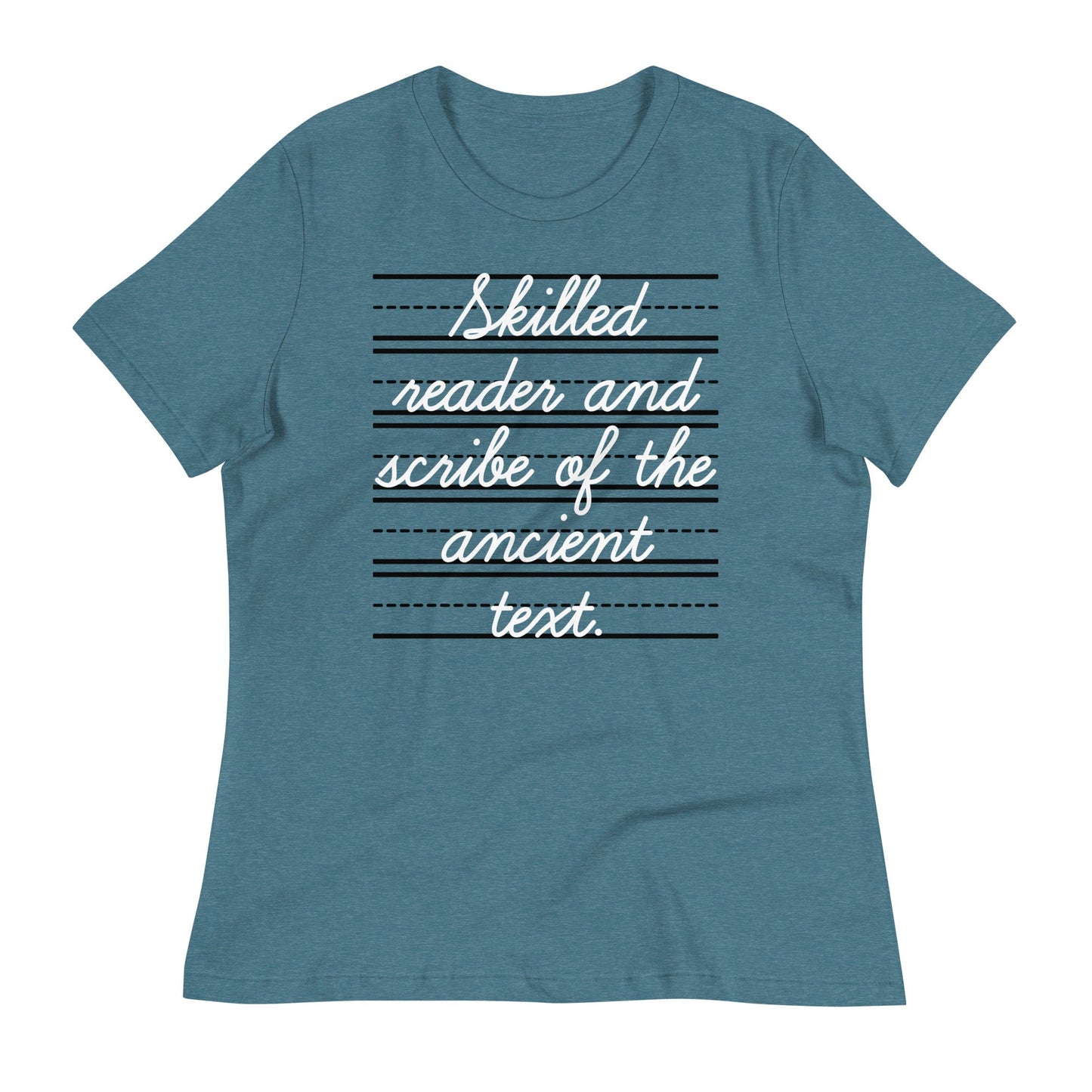 Skilled Reader And Scribe Of The Ancient Text Women's Signature Tee