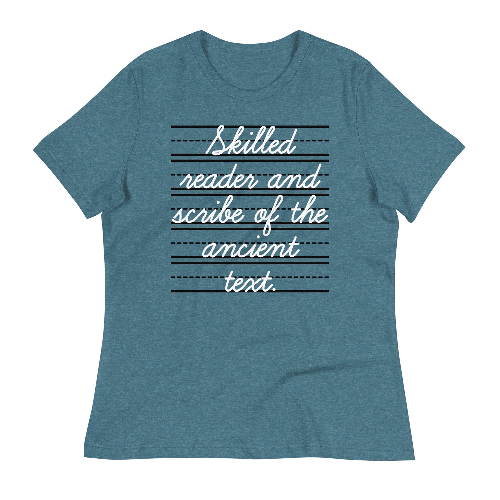 Skilled Reader And Scribe Of The Ancient Text Women's Signature Tee