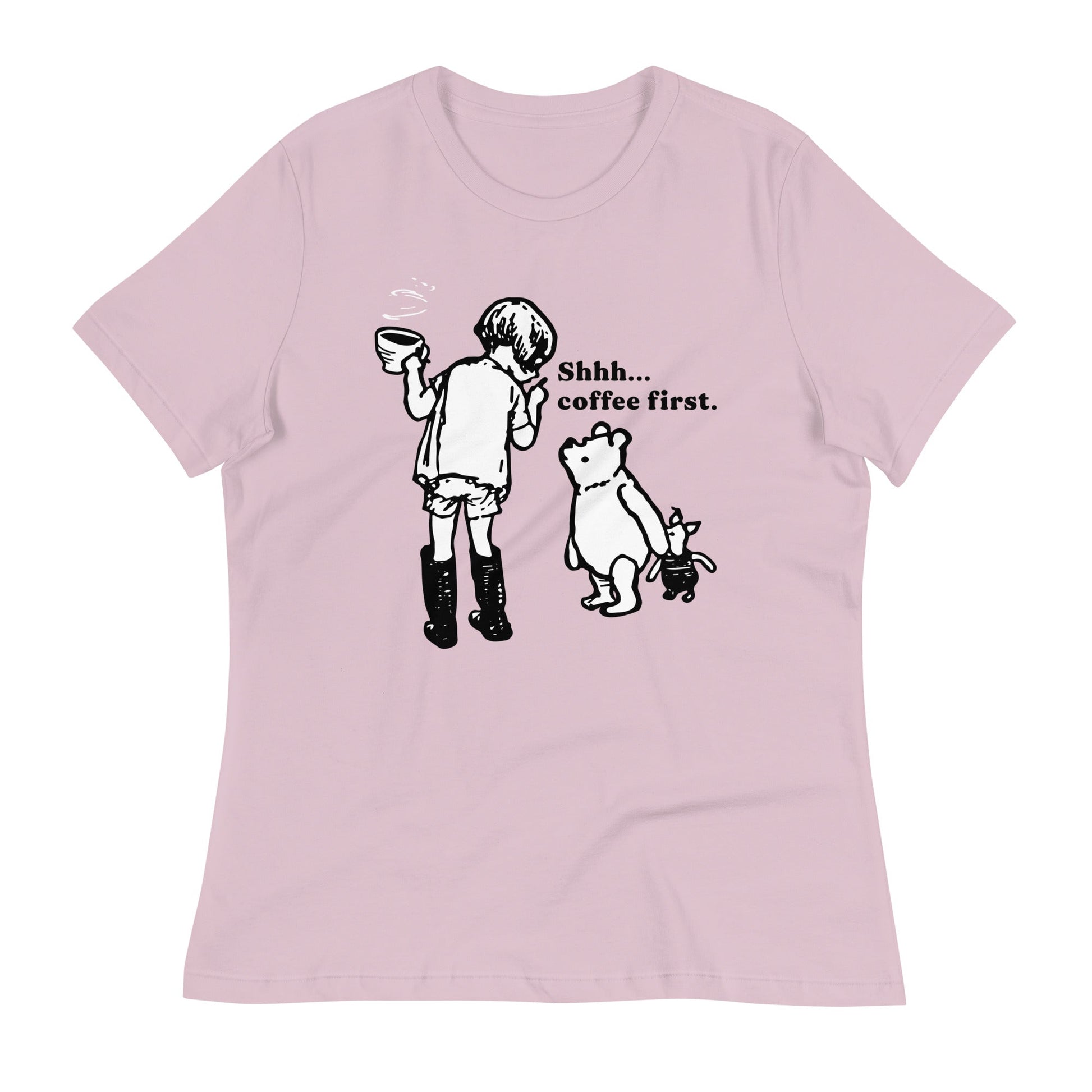 Shhh Coffee First Women's Signature Tee