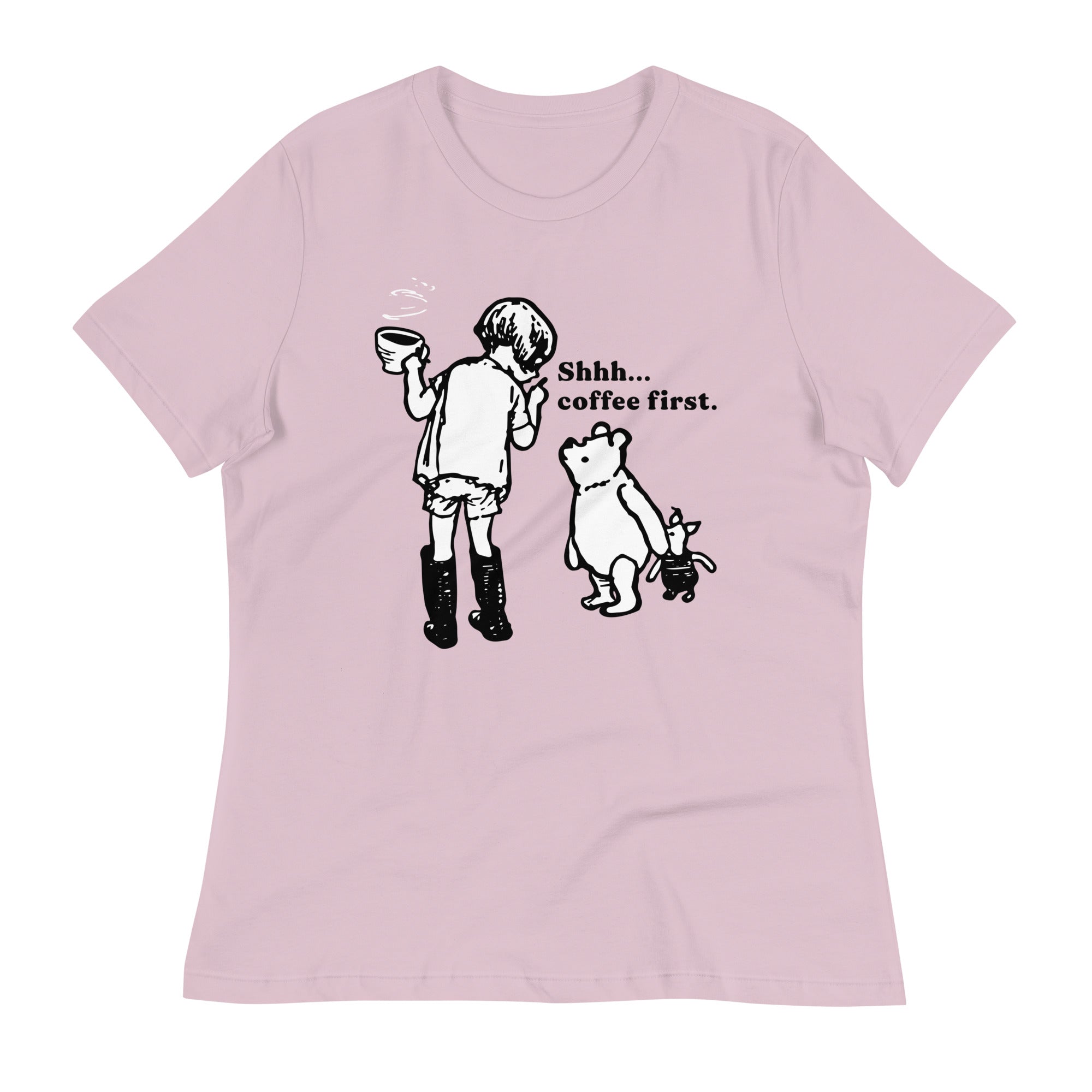 Shhh Coffee First Women's Signature Tee