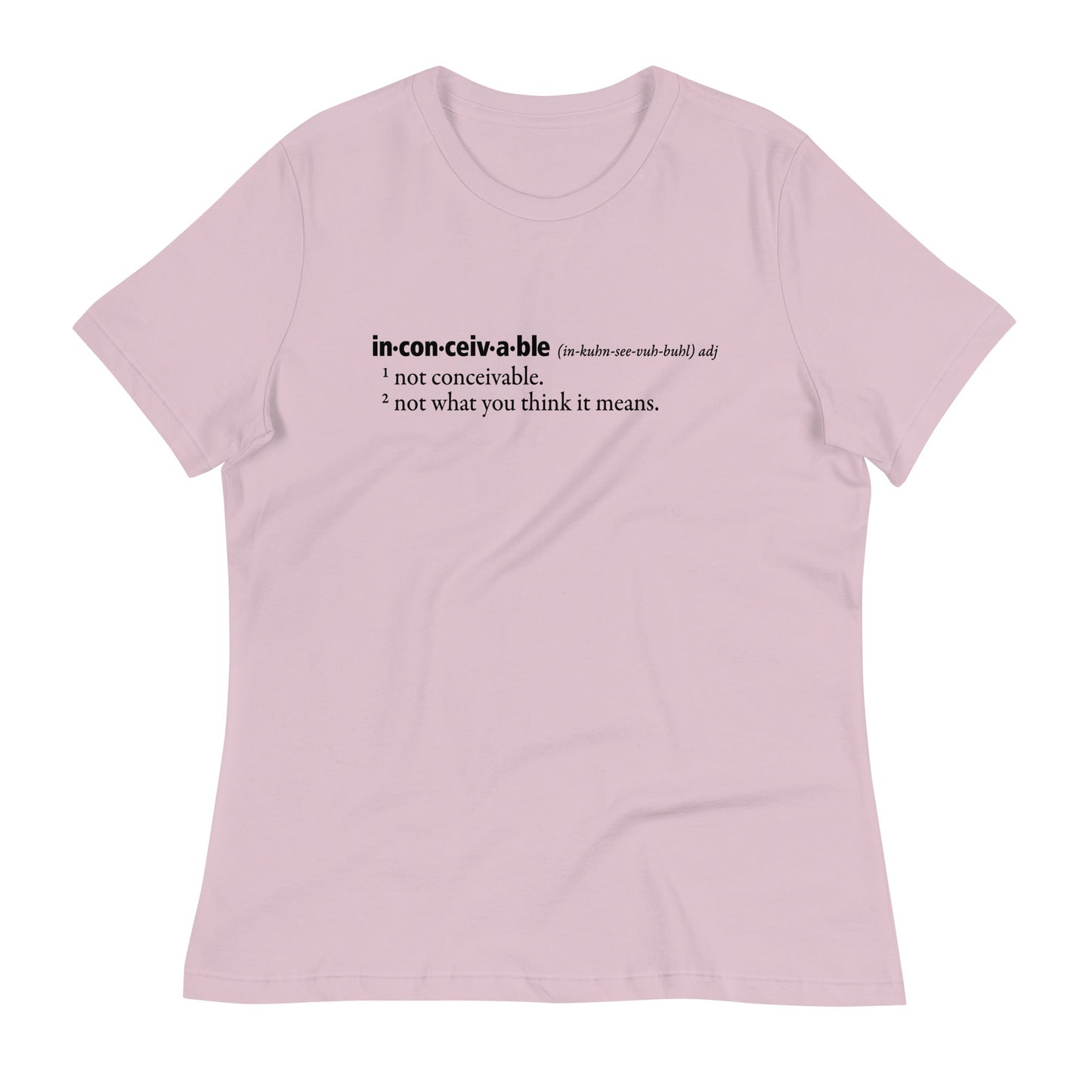 Inconceivable Definition Women's Signature Tee