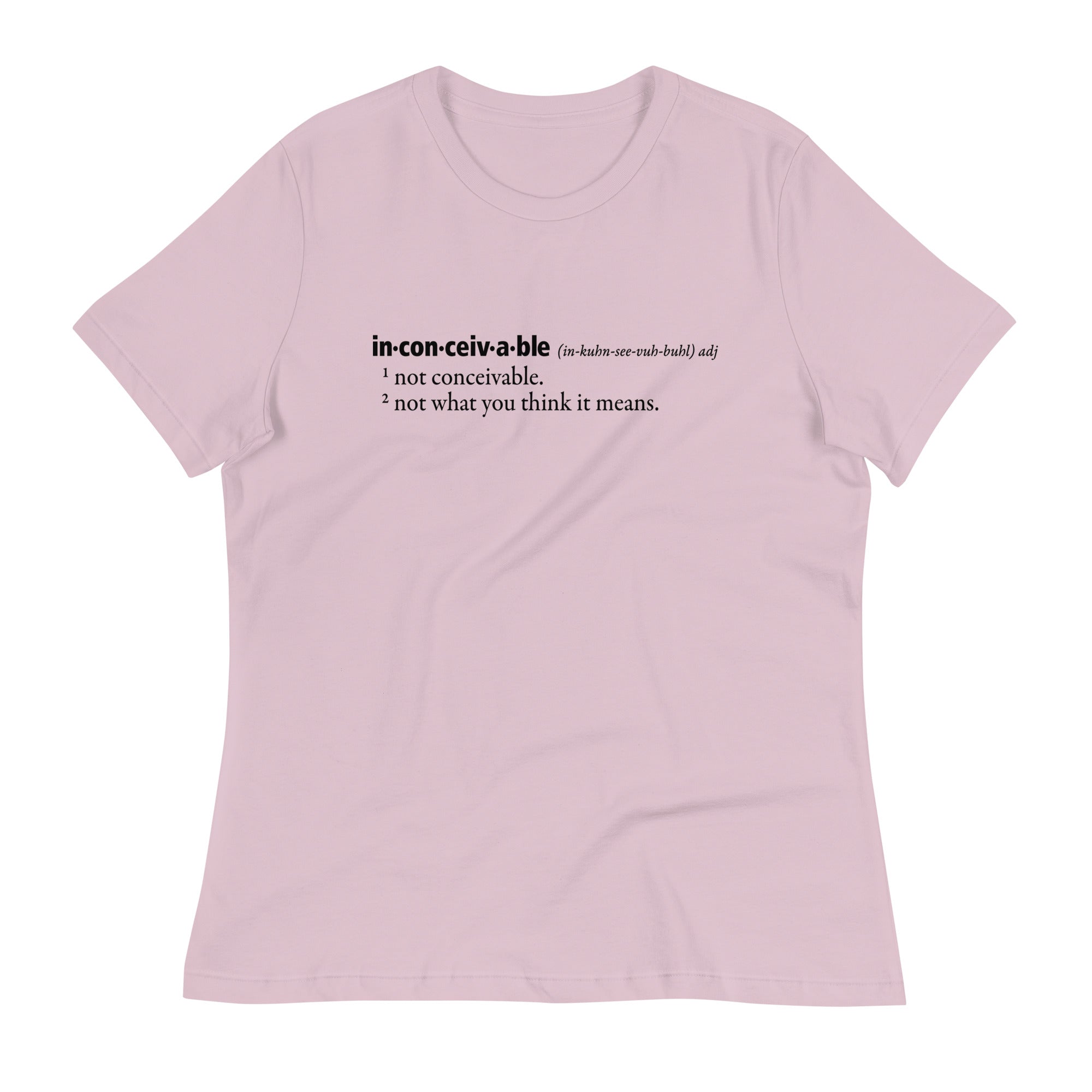 Inconceivable Definition Women's Signature Tee