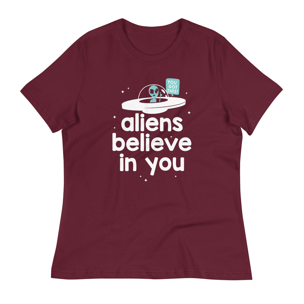 Aliens Believe In You Women's Signature Tee
