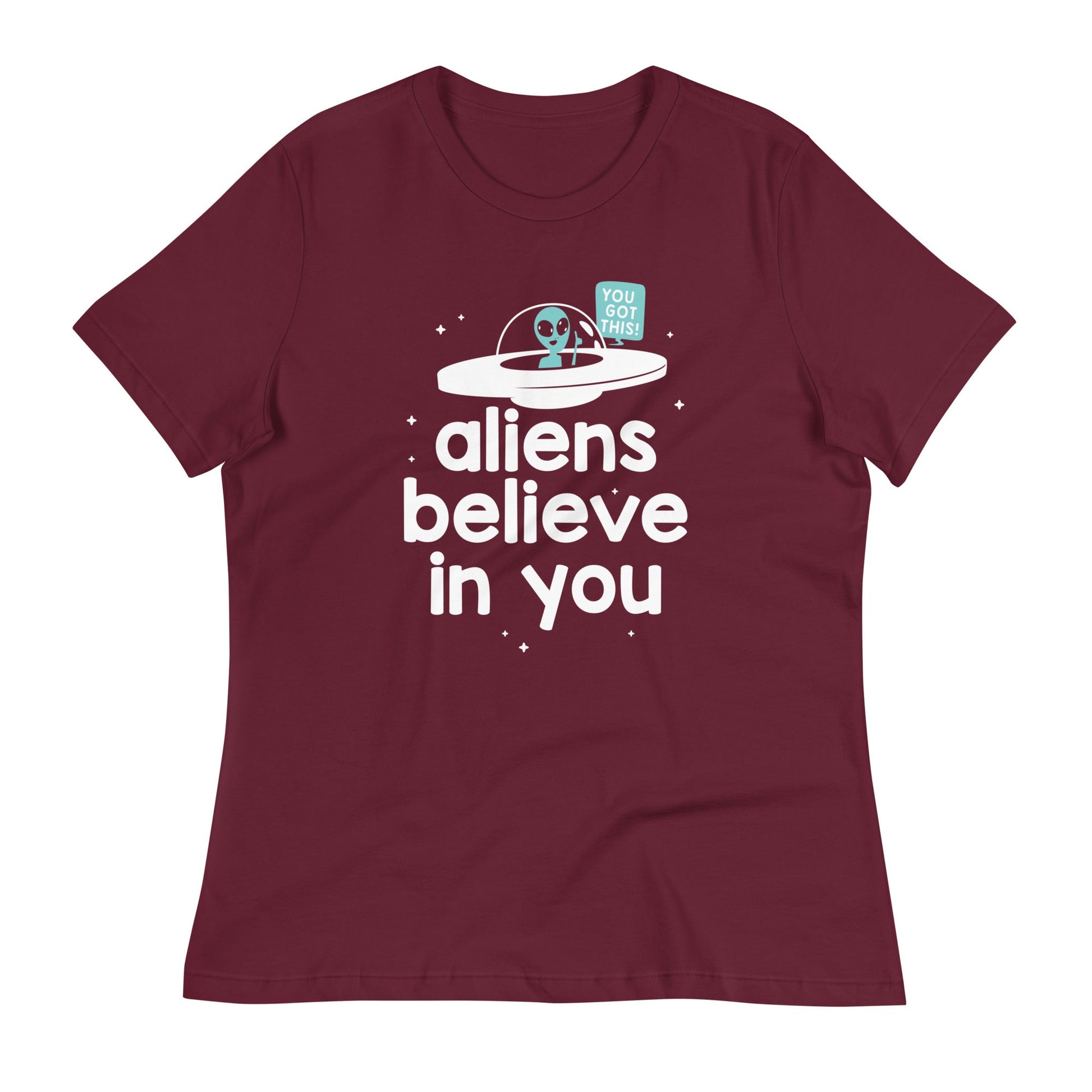 Aliens Believe In You Women's Signature Tee