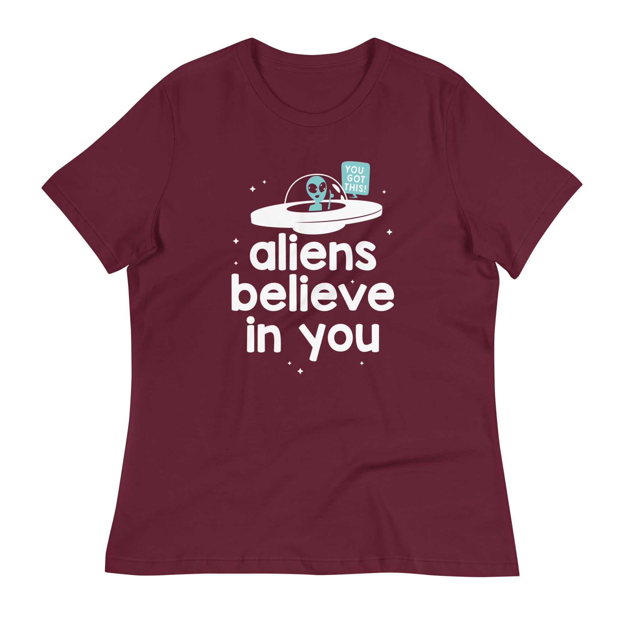Aliens Believe In You Women's Signature Tee
