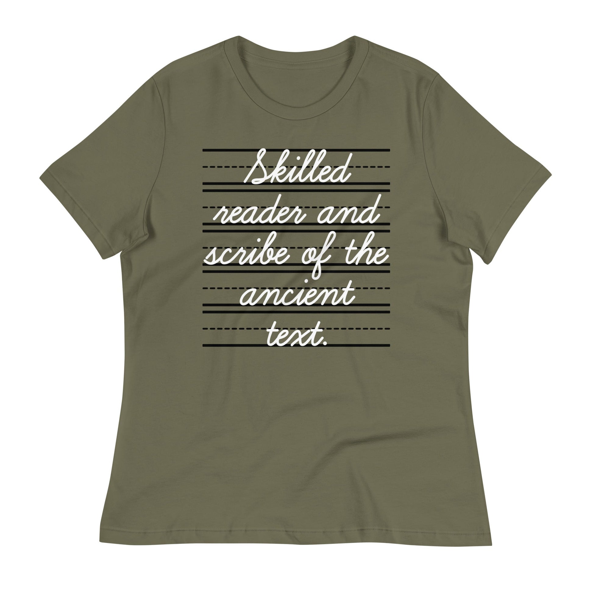 Skilled Reader And Scribe Of The Ancient Text Women's Signature Tee