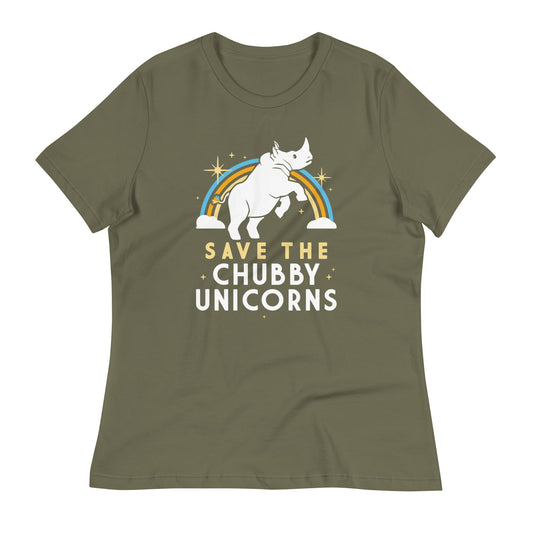 Save The Chubby Unicorns Women's Signature Tee