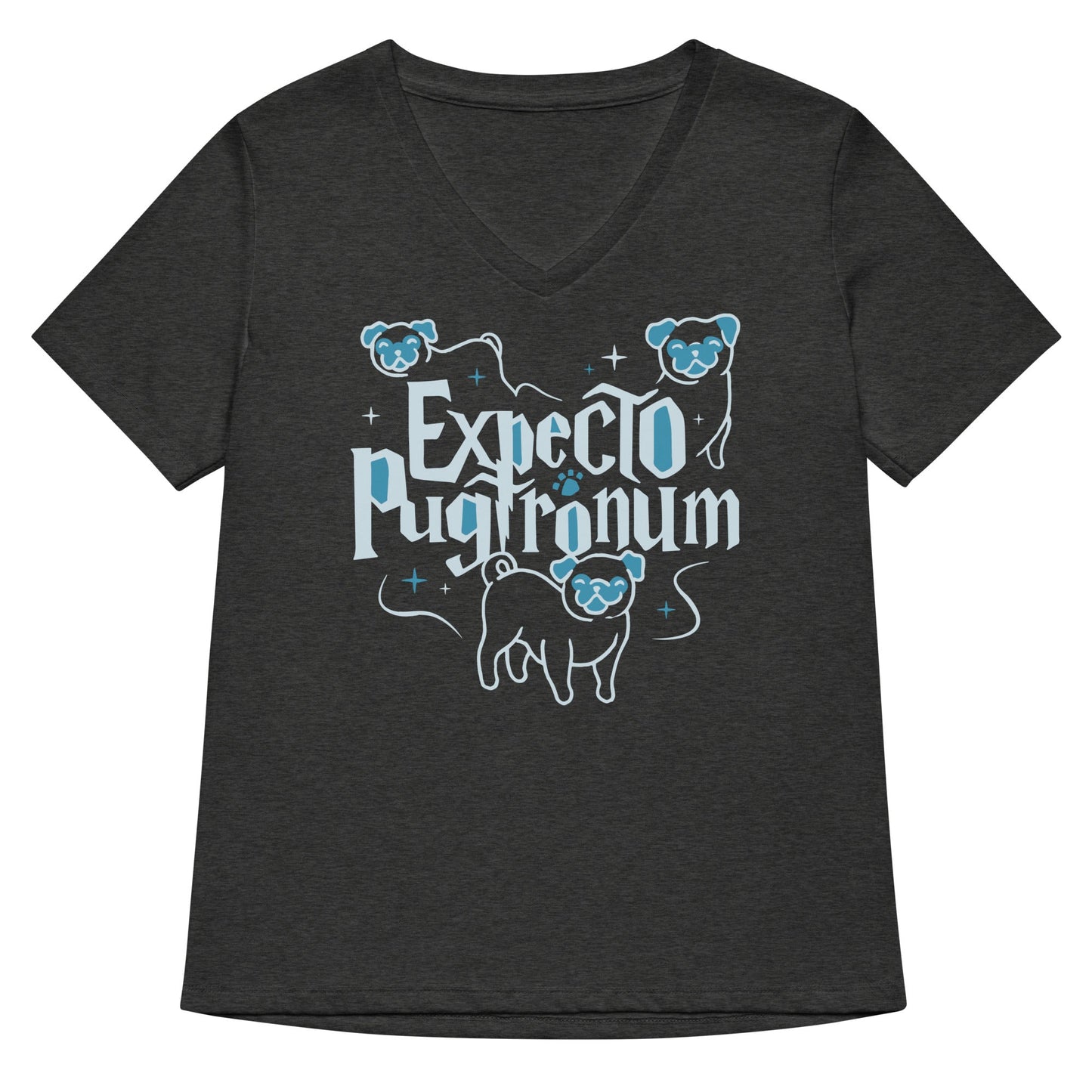 Expecto Pugtronum Women's V-Neck Tee