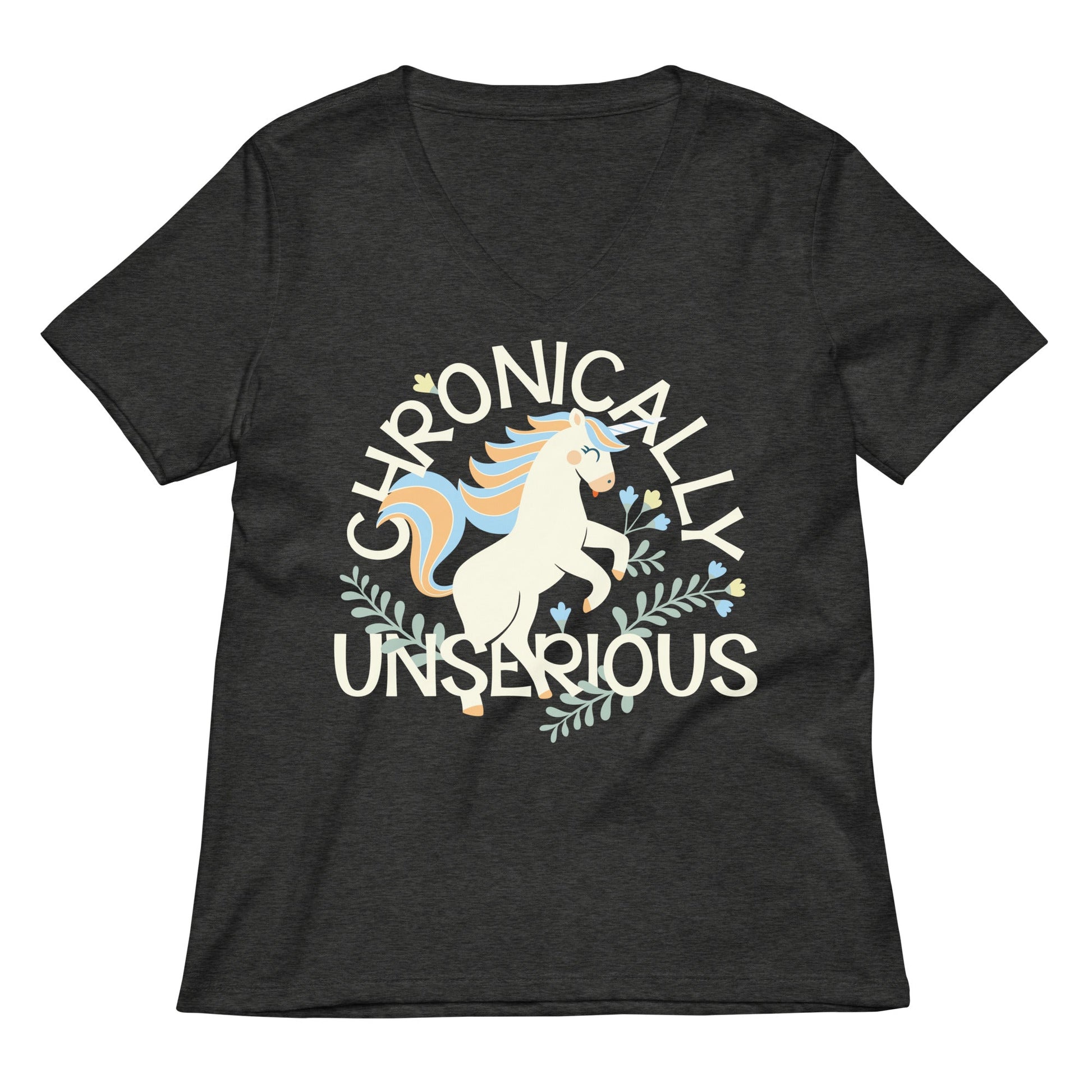 Chronically Unserious Women's V-Neck Tee
