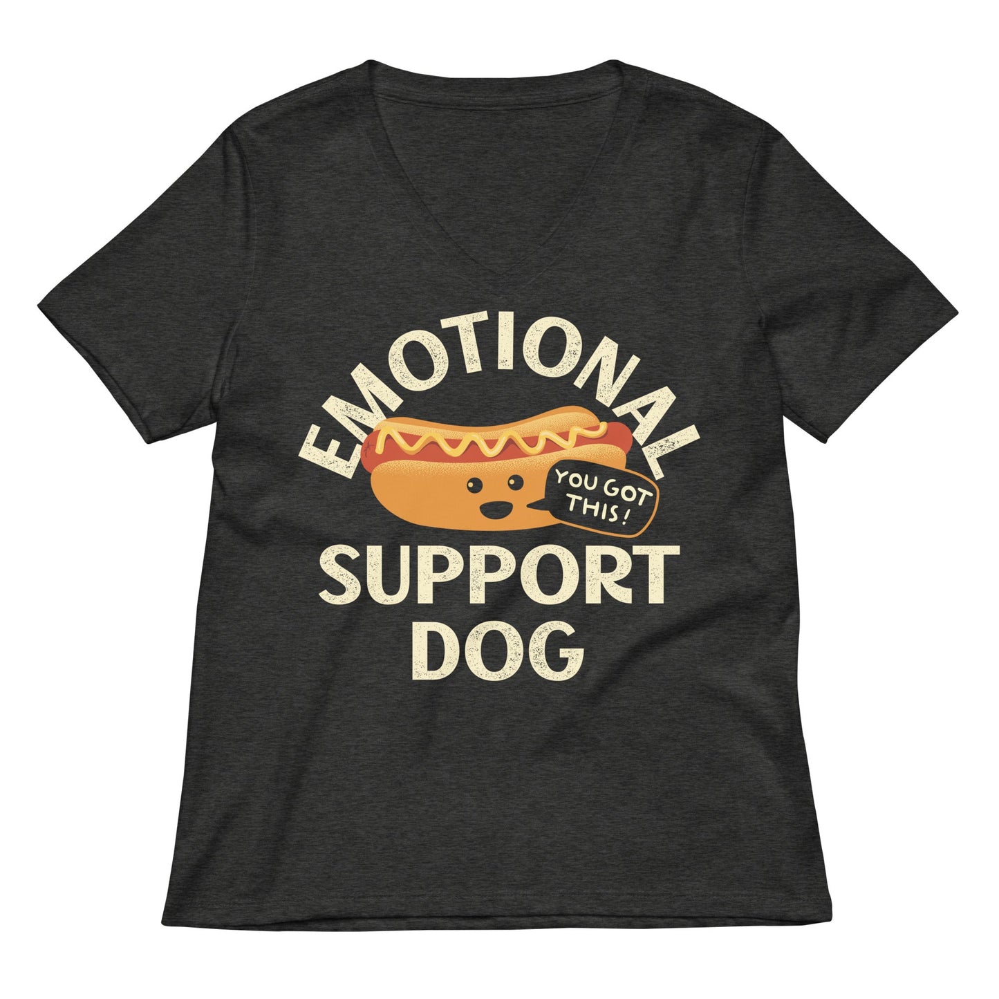 Emotional Support Dog Limited Edition Drop Women's V-Neck Tee