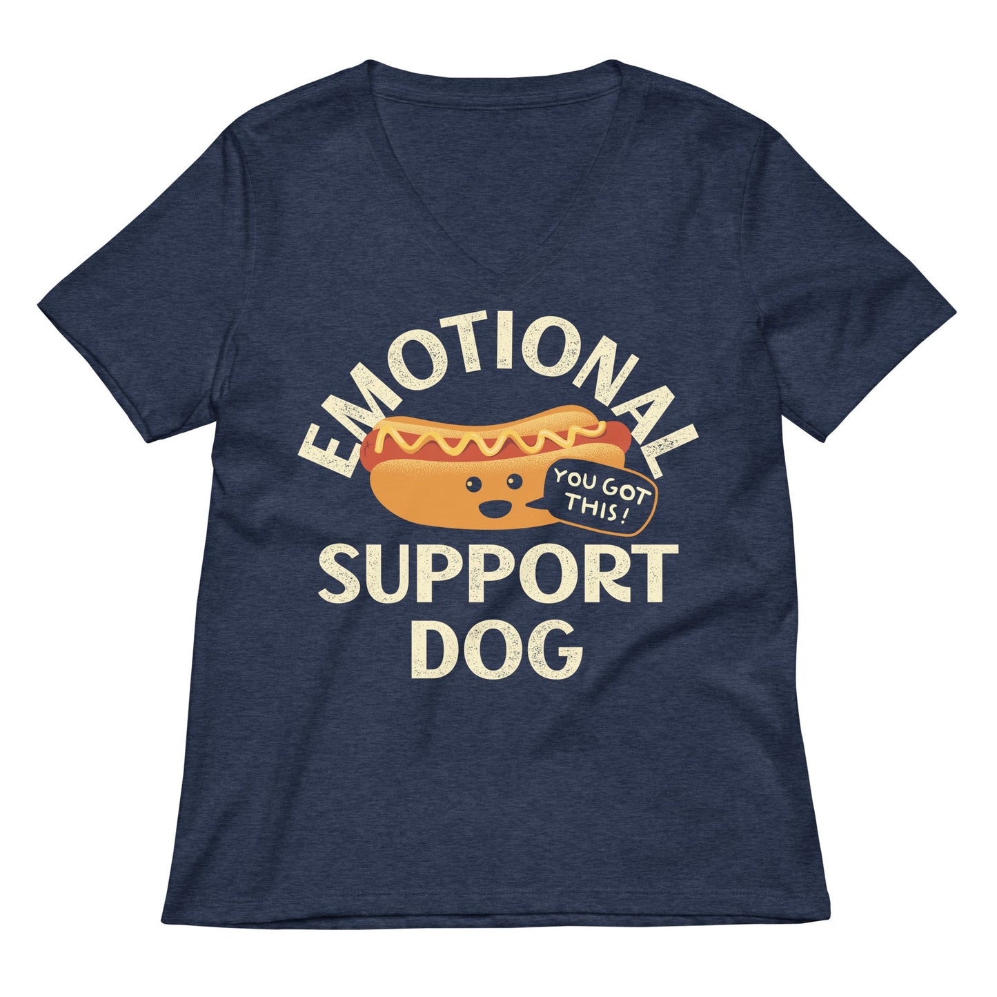 Emotional Support Dog Limited Edition Drop Women's V-Neck Tee
