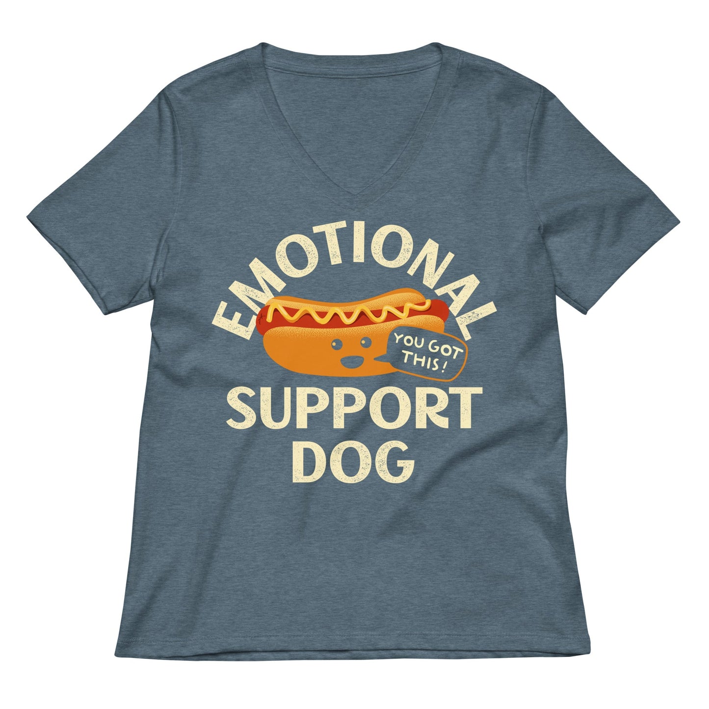 Emotional Support Dog Limited Edition Drop Women's V-Neck Tee