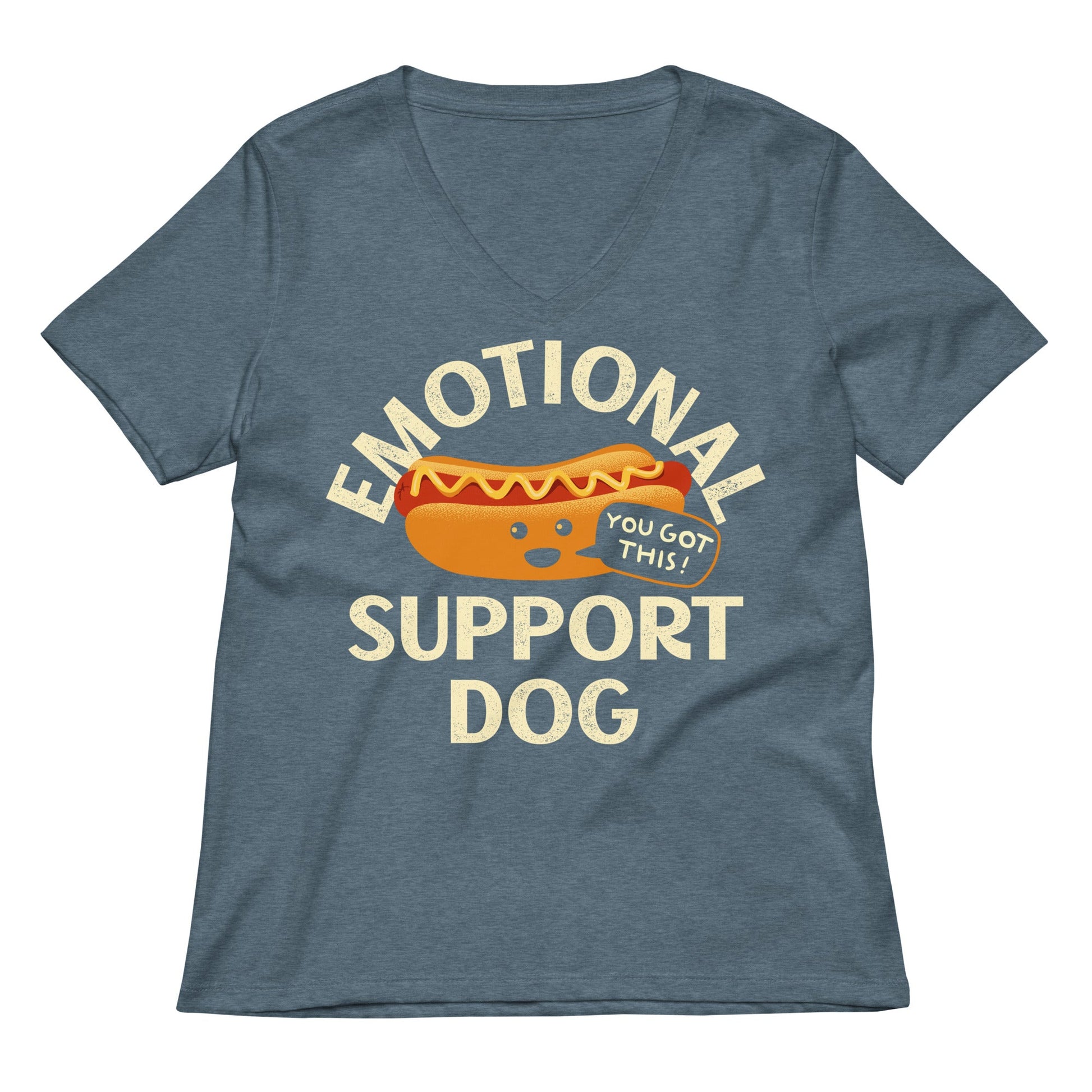 Emotional Support Dog Limited Edition Drop Women's V-Neck Tee