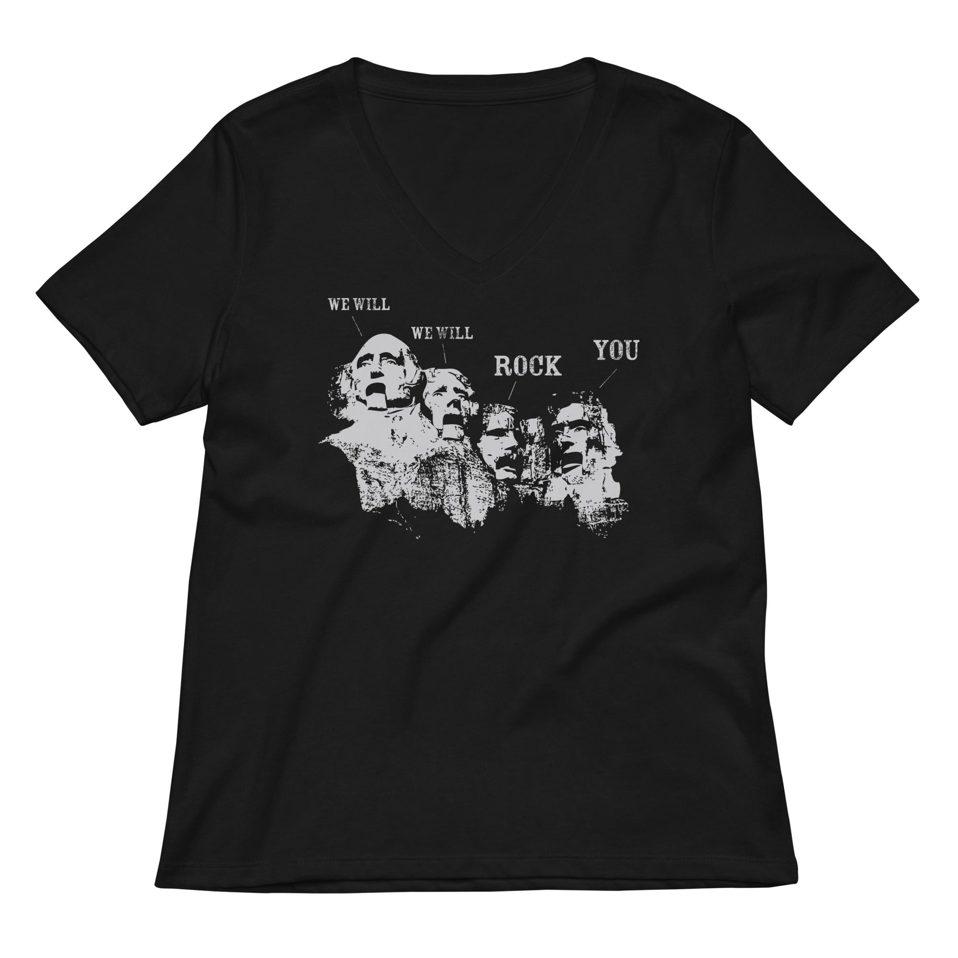 We Will Rock You Women's V-Neck Tee