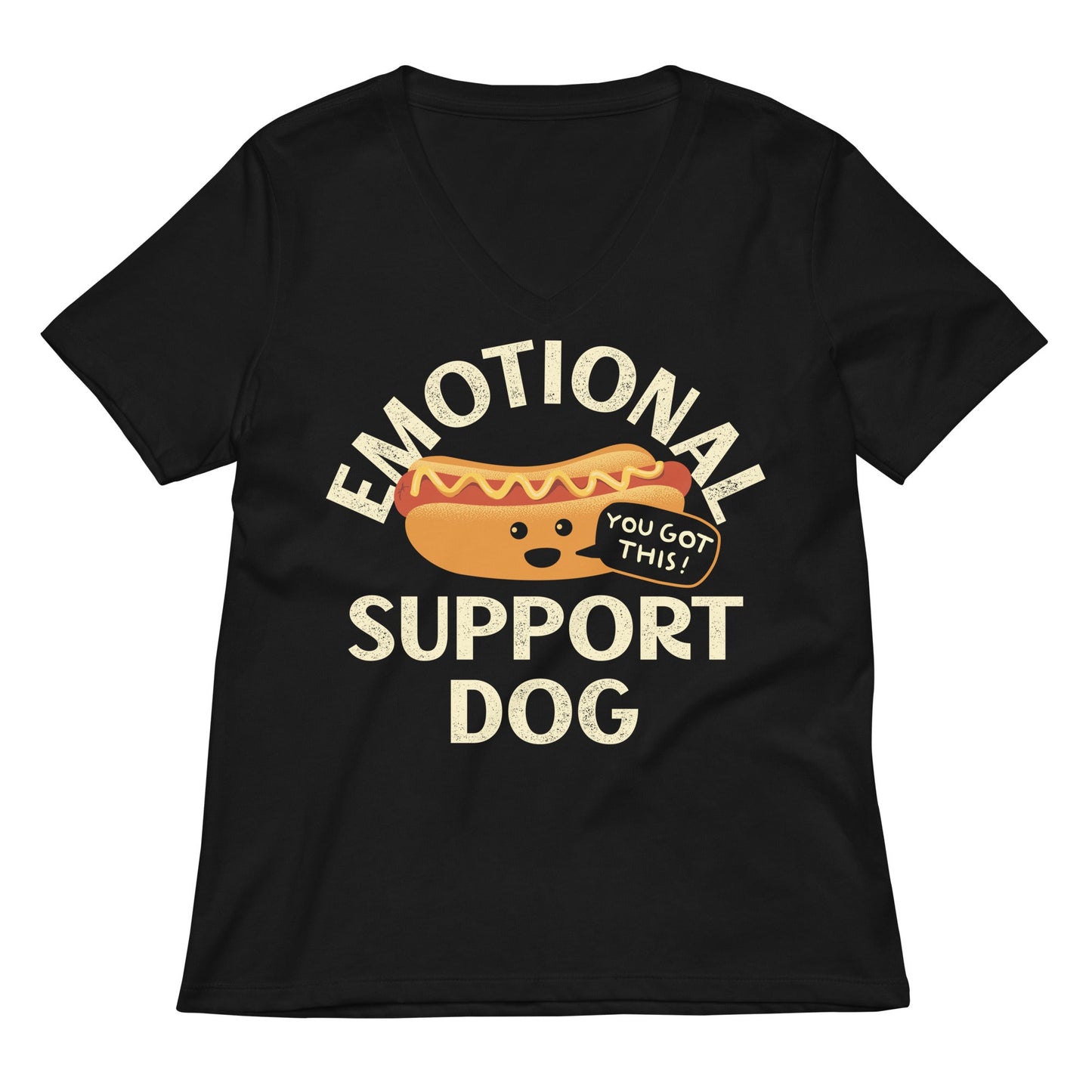 Emotional Support Dog Limited Edition Drop Women's V-Neck Tee