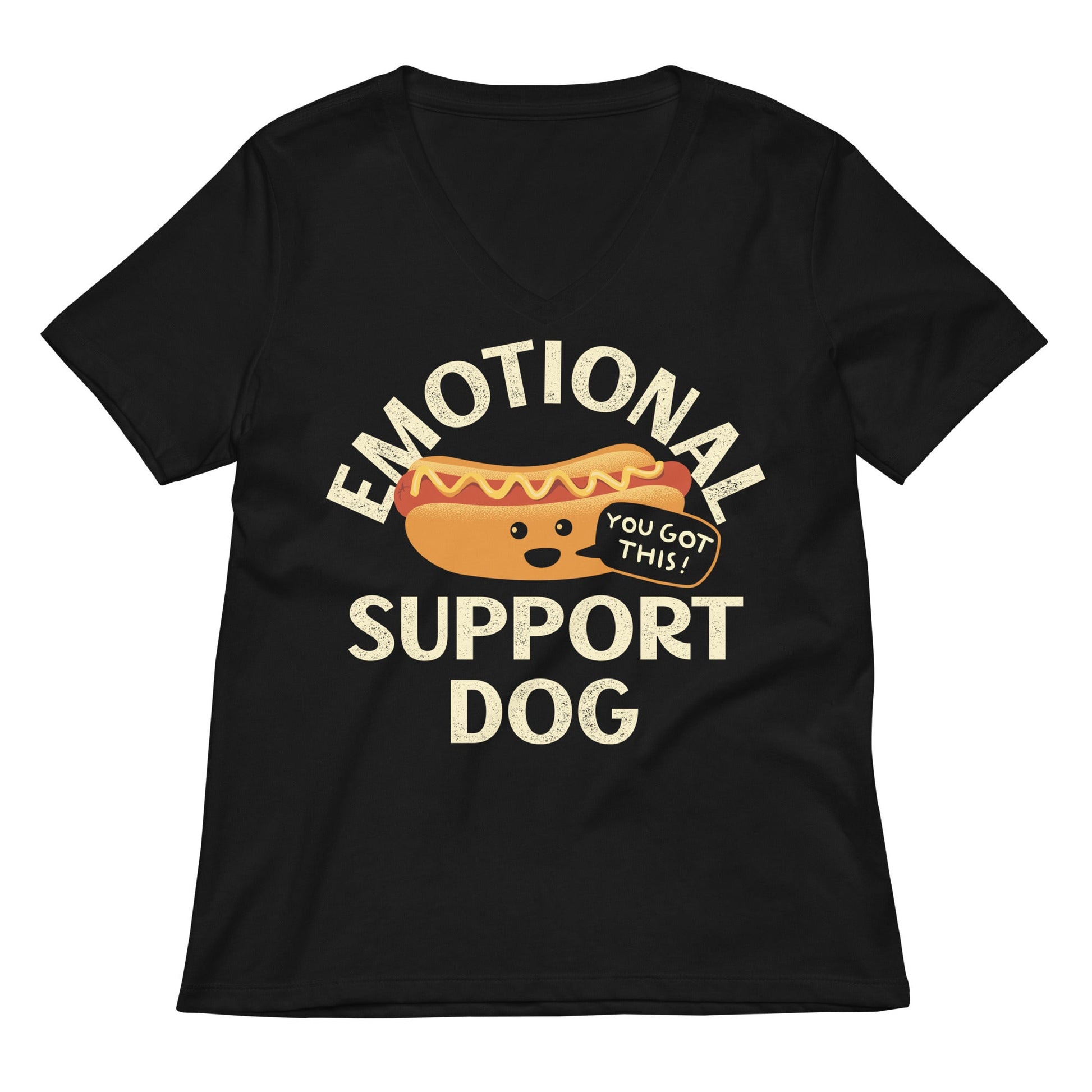 Emotional Support Dog Limited Edition Drop Women's V-Neck Tee