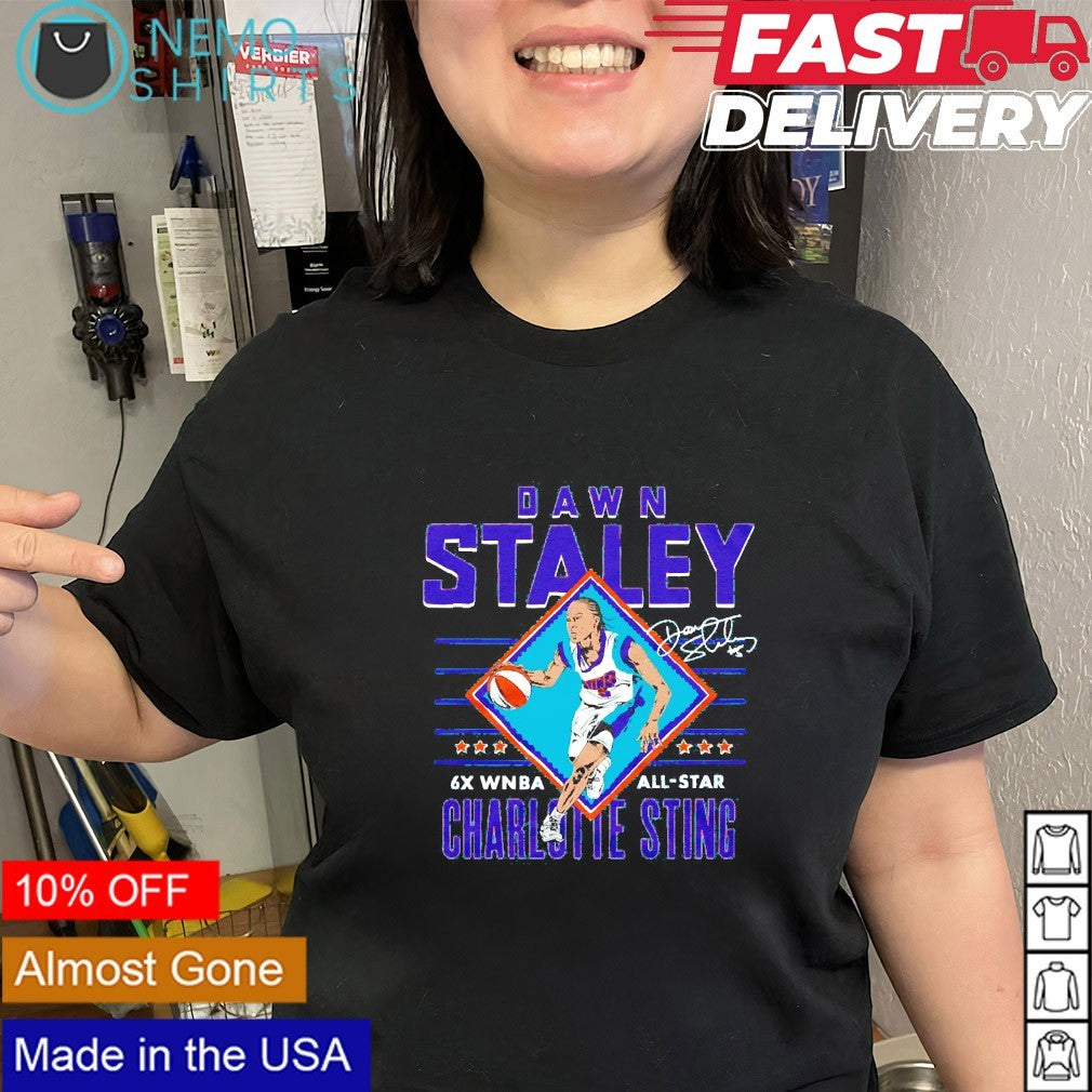 Dawn Staley Charlotte Sting 6X WNBA all star shirt