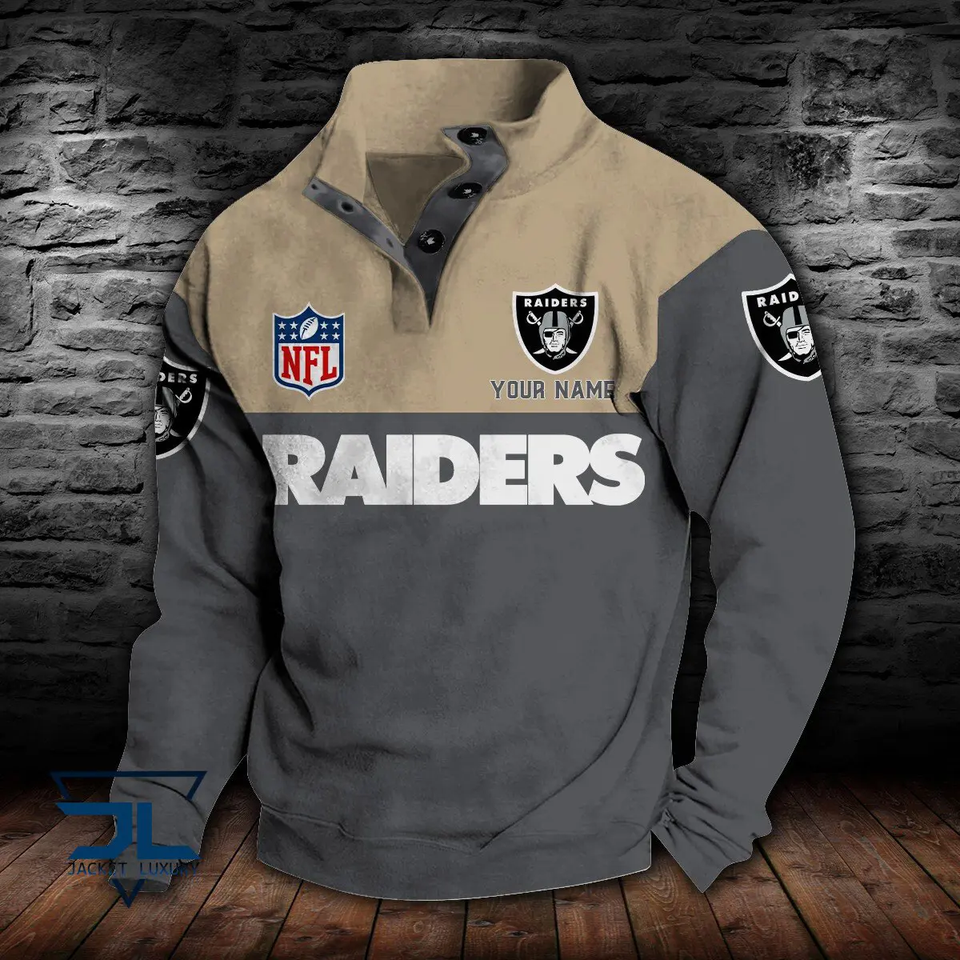 Raiders Custom Stand Collar Sweatshirt